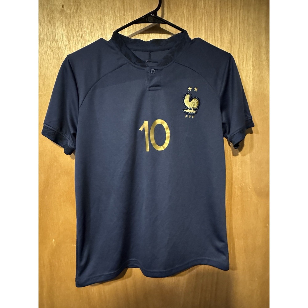 France Mbappe Youth Soccer Jersey Fits Kids Boys Sz Medium (D)